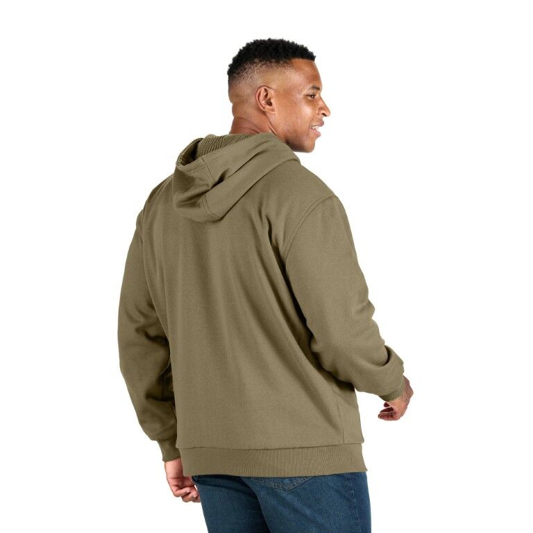 Berne Men's Heritage Grid Fleece Lined Full Zip Hooded Sweatshirt