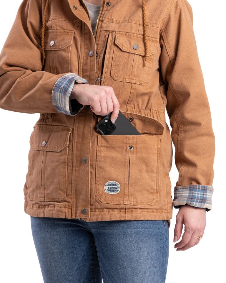 Berne Women's Vintage Washed Duck Barn Coat