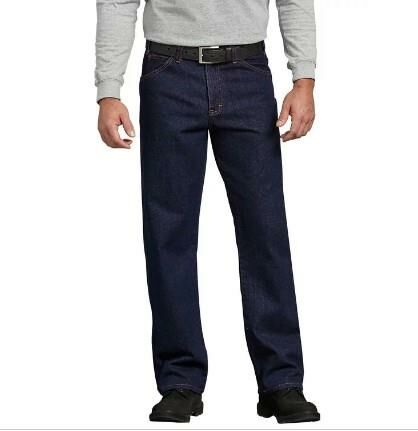 Dickies Dickies Men's Rinsed Regular Fit Jeans in Stonewashed Indigo Blue