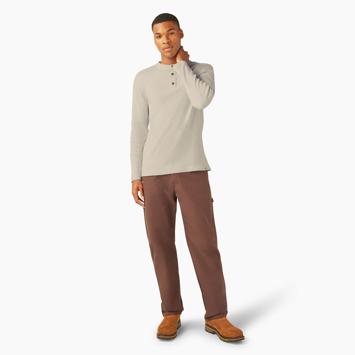 Dickies Men's Henley Thermal Shirt