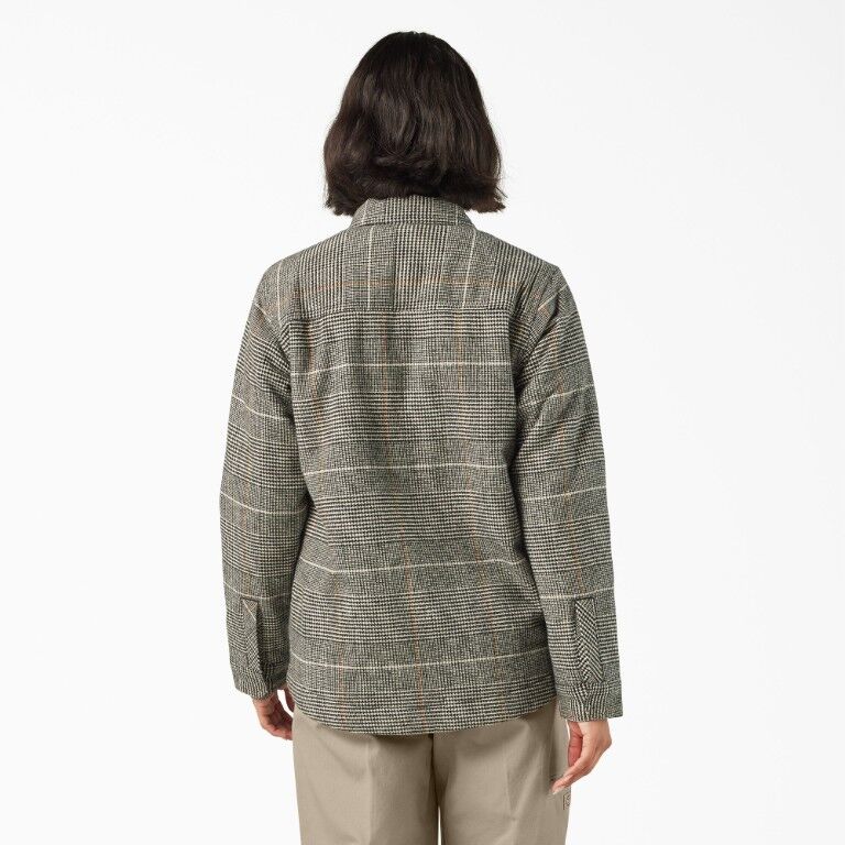 Dickies Women's Fleece Lined Flannel Chore Coat