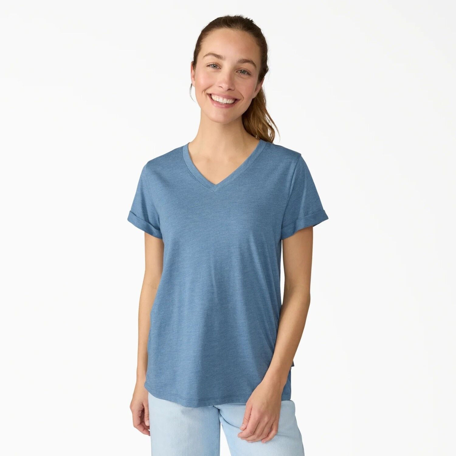 Dickies Women's Cooling Performance Short Sleeve V-Neck T-Shirt