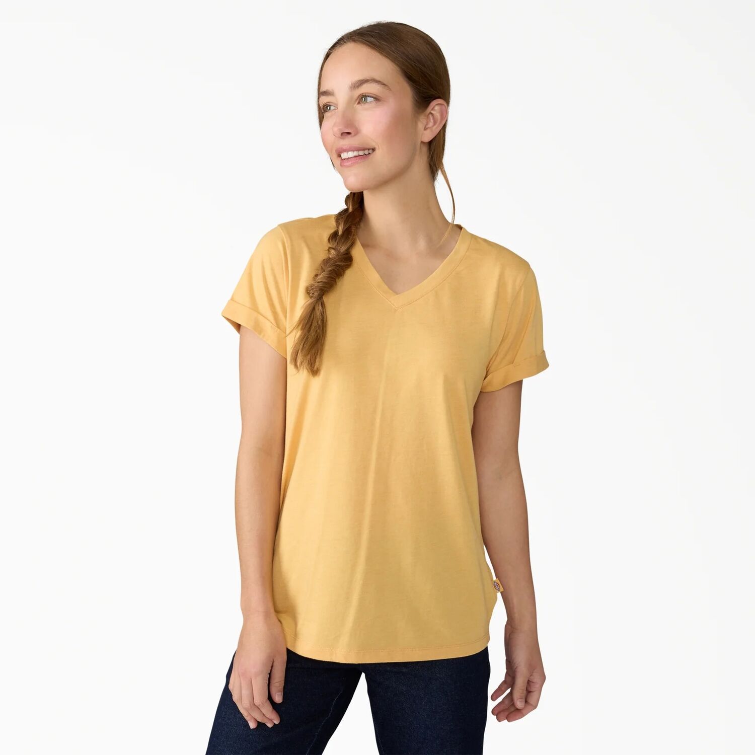 Dickies Women's Cooling Performance Short Sleeve V-Neck T-Shirt