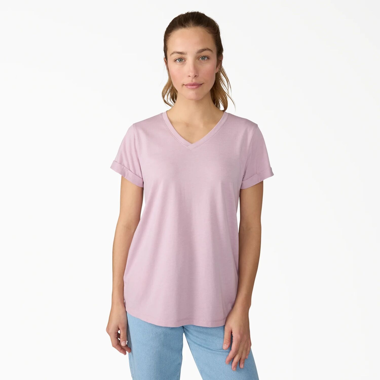 Dickies Women's Cooling Performance Short Sleeve V-Neck T-Shirt
