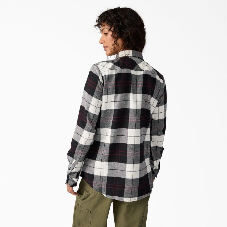 Dickies Women's Plaid Flannel Long Sleeve Shirt