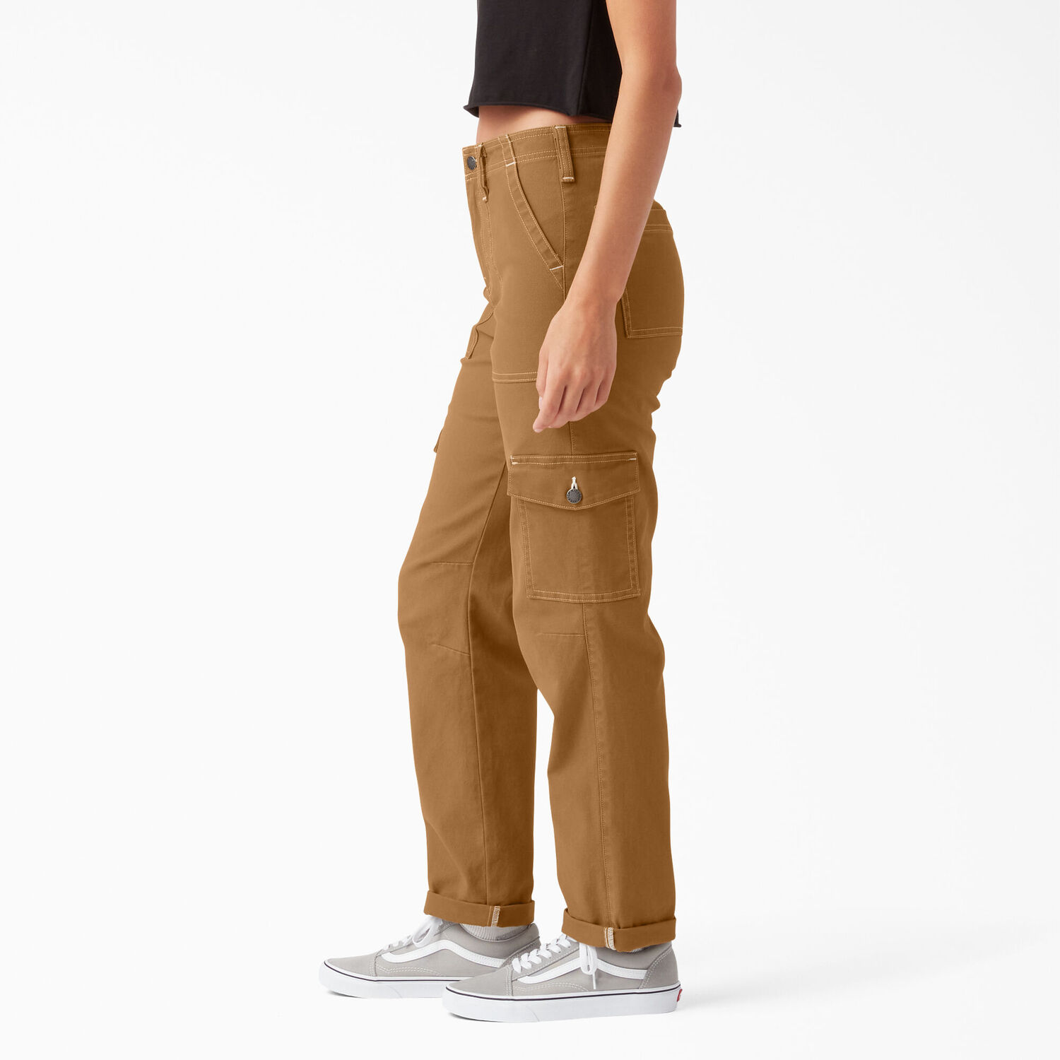 Dickies Women's Skinny Fit Cuffed Cargo Pants