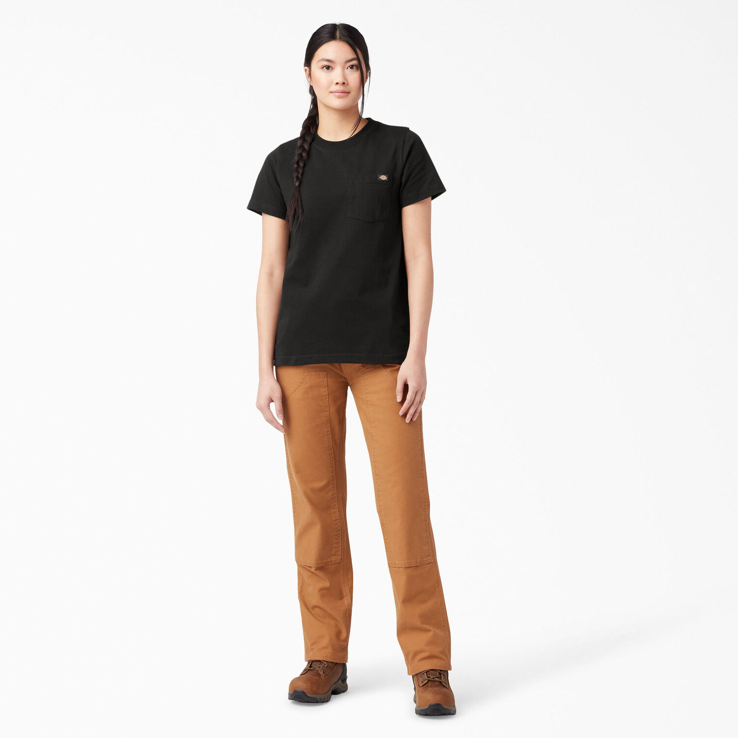 Dickies Women's Heavyweight Short Sleeve Pocket T-Shirt