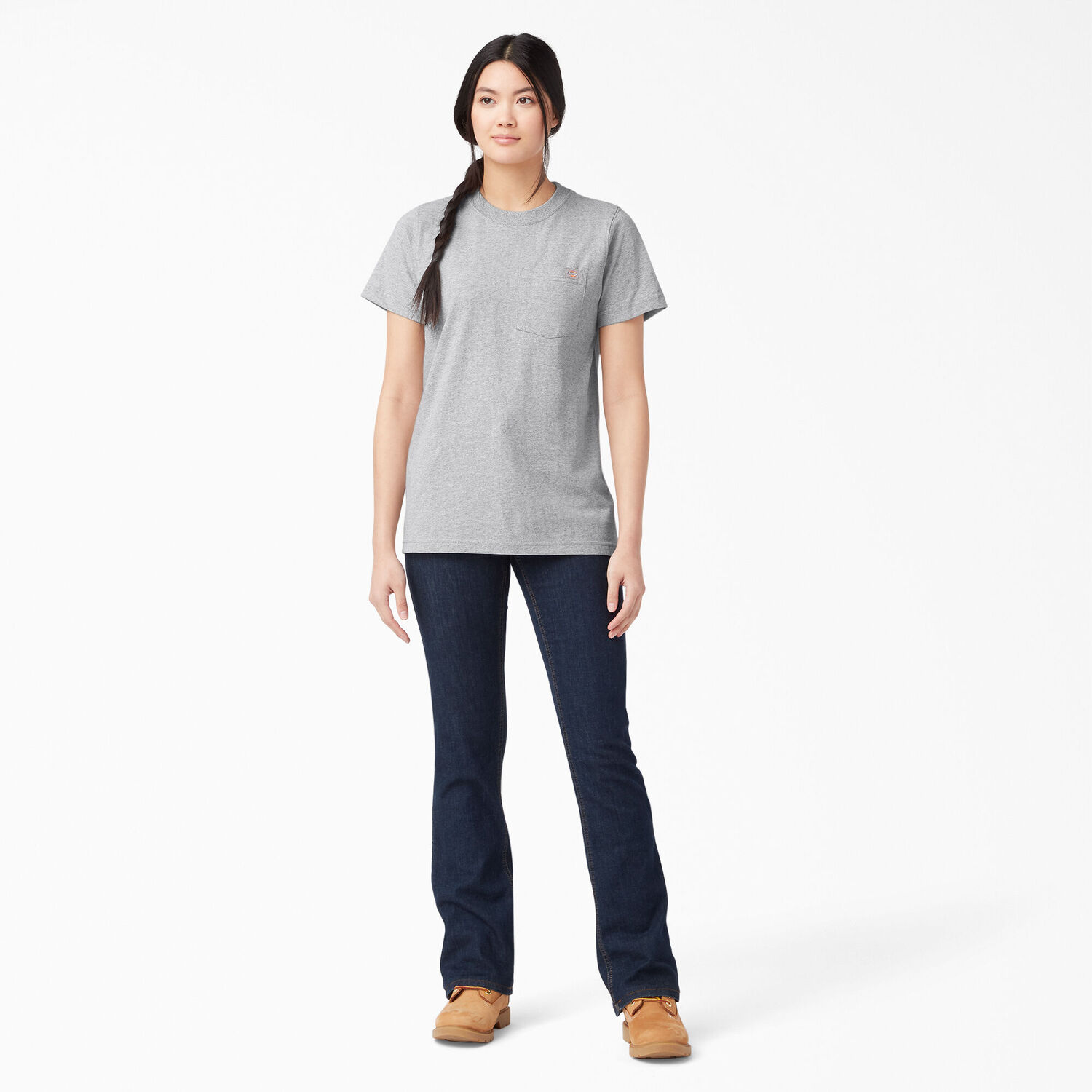 Dickies Women's Heavyweight Short Sleeve Pocket T-Shirt