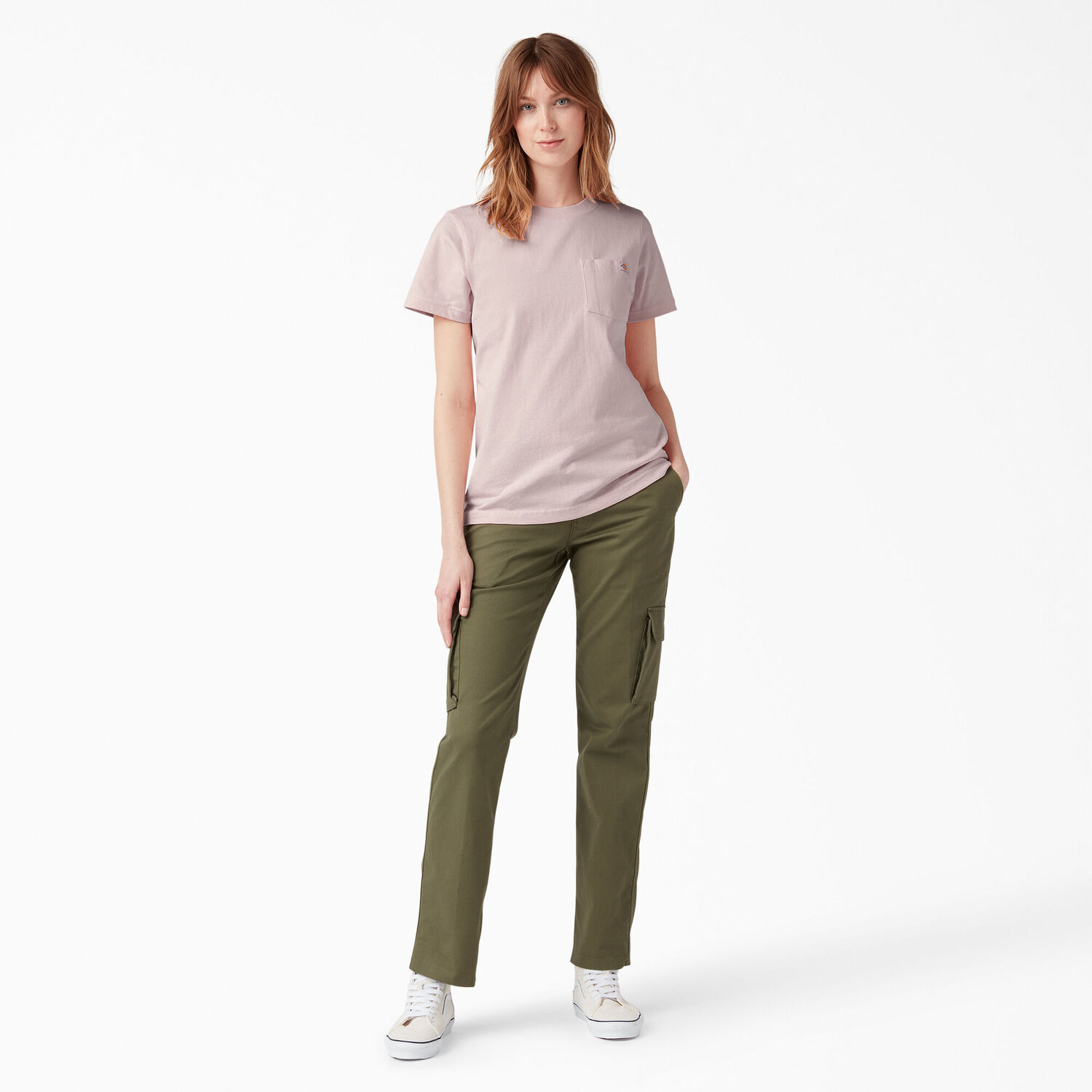 Dickies Women's Heavyweight Short Sleeve Pocket T-Shirt