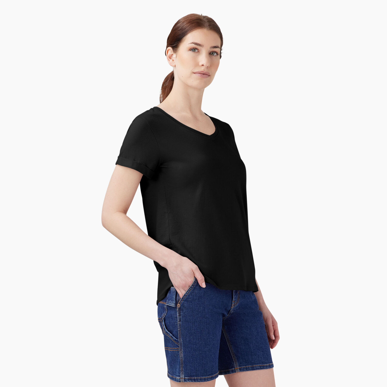 Dickies Women's V-Neck T-Shirt