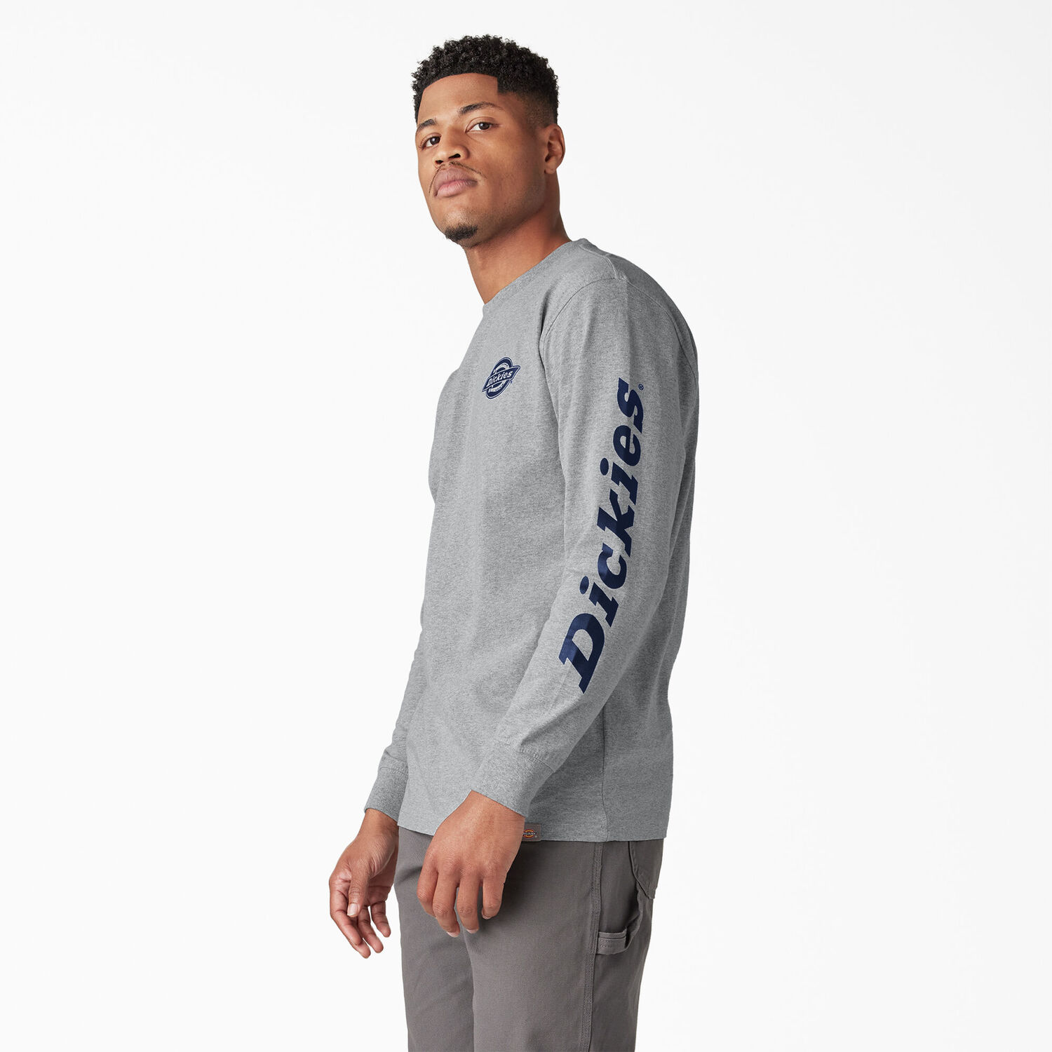 Dickies Men's Long Sleeve Heavyweight Logo T-Shirt