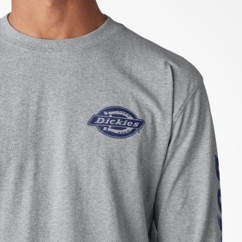 Dickies Men's Long Sleeve Heavyweight Logo T-Shirt