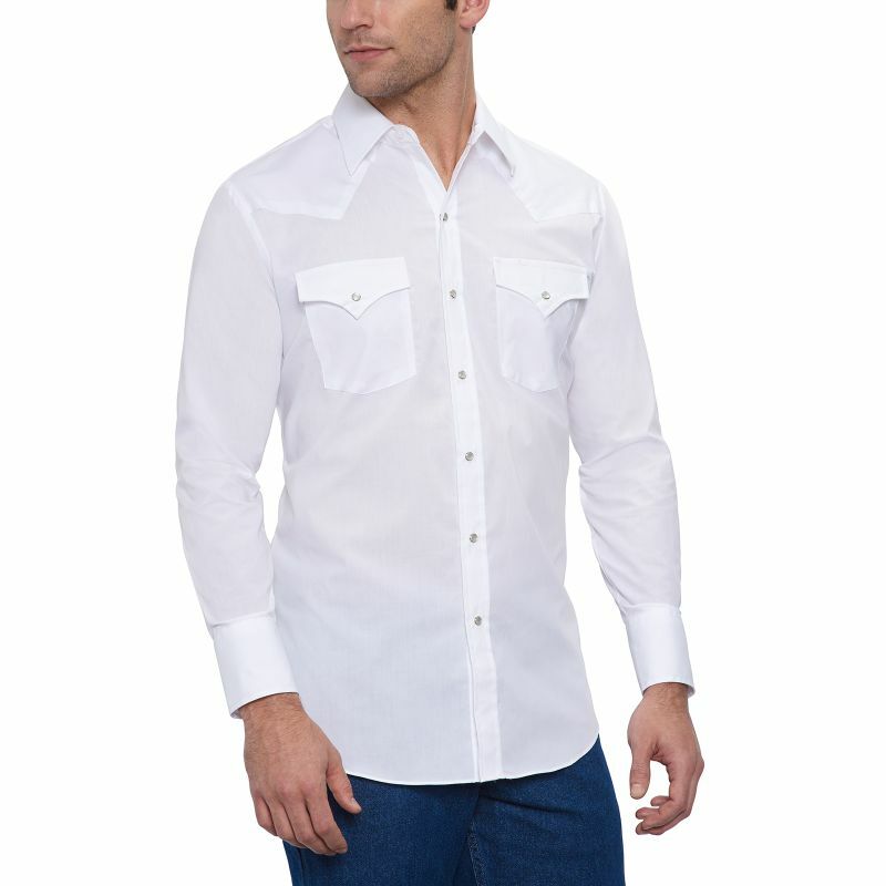 Ely Cattleman Men's Long Sleeve Solid Woven Top