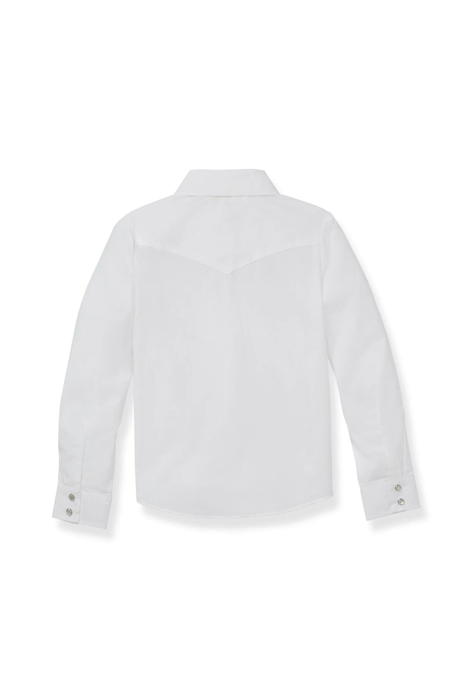 Ely Cattleman Girl's Long Sleeve Solid Western Snap Shirt