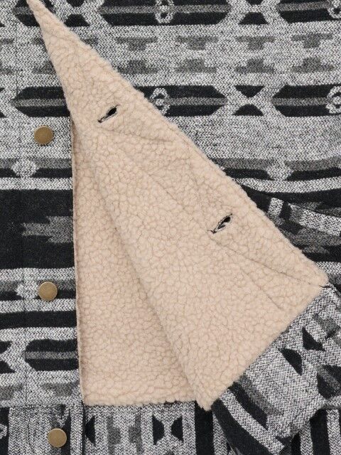 Ely Cattleman Men's Aztec Jacket With Sherpa Lining