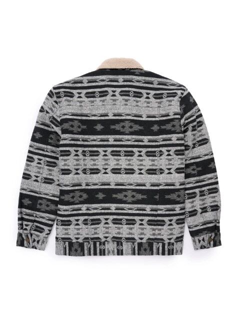 Ely Cattleman Men's Aztec Jacket With Sherpa Lining