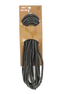 Boot Doctor Black Waxed Shoe Laces, 72-In