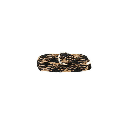 M & F Western Men's Woven Braided Belt in Black/Tan