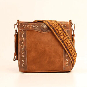 M & F Western Women's Blazin Roxx Ivy Crossbody Bag in Tan