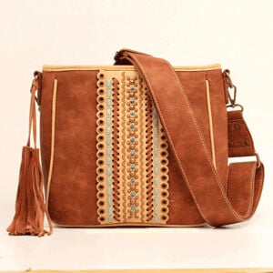 M & F Western Women's Blazin Roxx Laney Messenger Bag in Brown