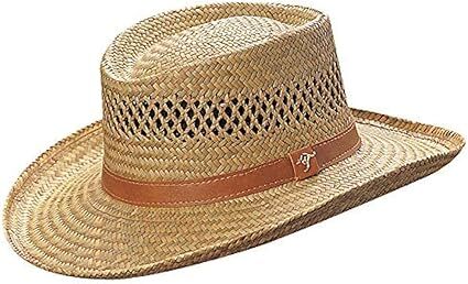 Dorfman Pacific Men's Rush Gambler Straw Hat