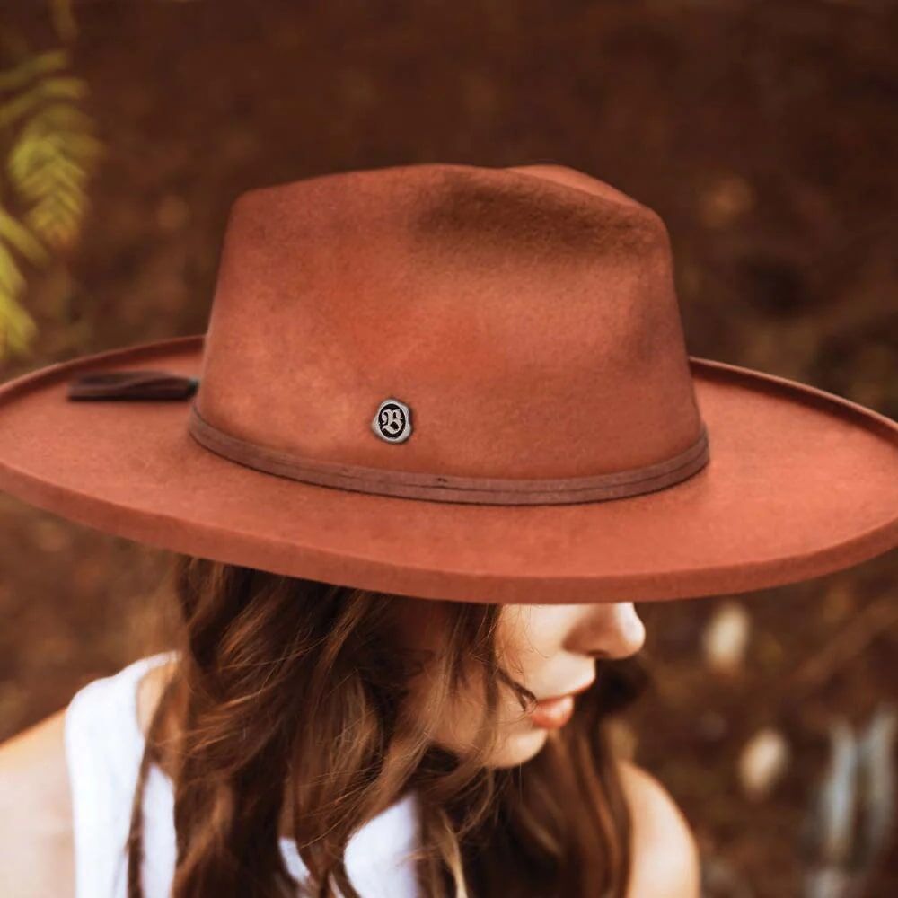 Biltmore Women's Rebel Heart Wool Hat in Rust