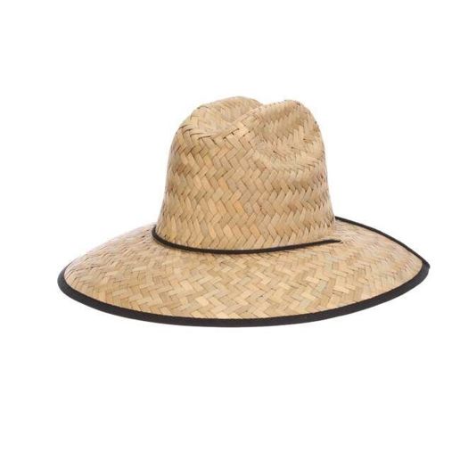Dorfman Pacific Twister USA Printed Lifeguard Straw Hat in Natural
