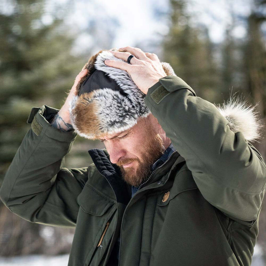 Dorfman Men's Leather Trooper Hat