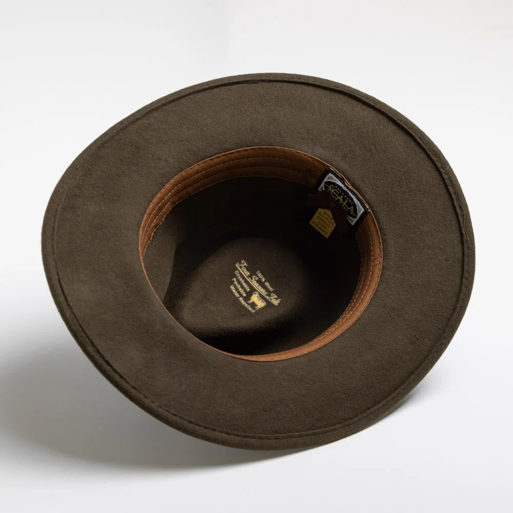 Scala Men's Dakota Wool Hat in Olive