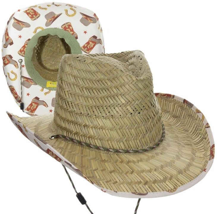 Scala Youth's Outlaw Handwoven Rush Straw Western Hat