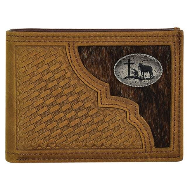 Justin Men's Hair On Bifold Wallet
