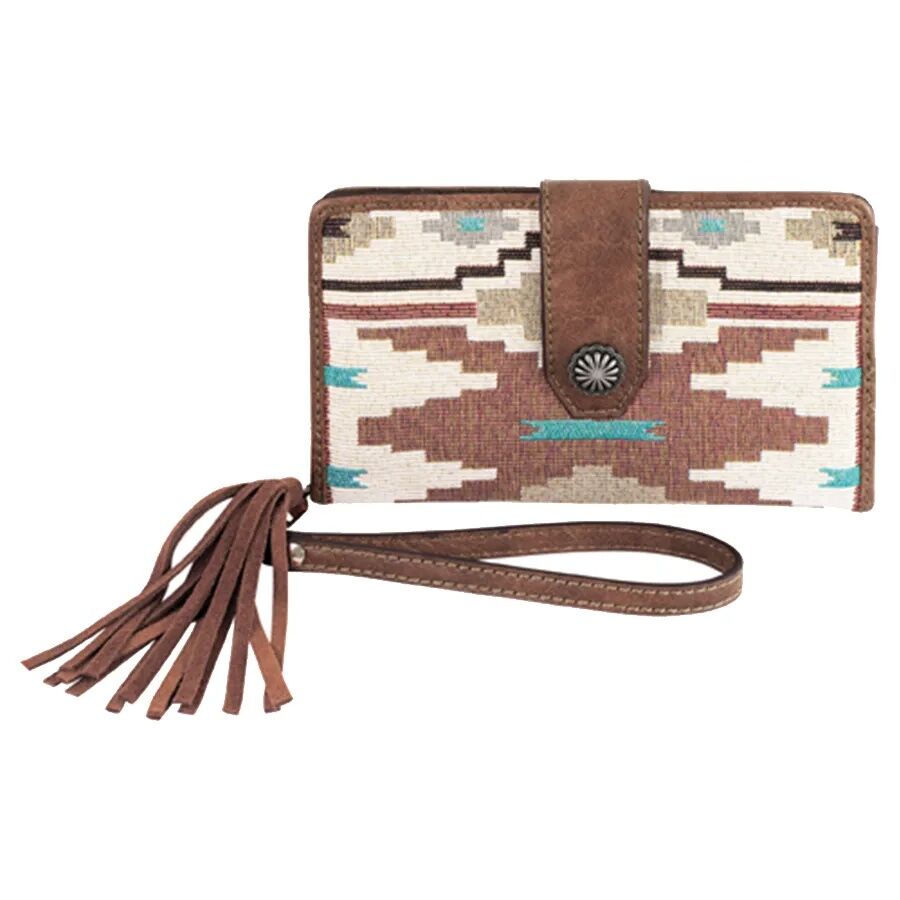 Justin Women's Jacquard Slim Wallet