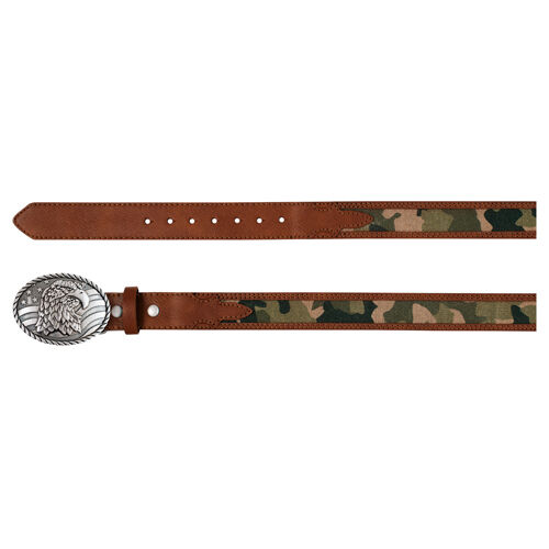 Arena Ace Boy's Tan Camo Inlay Belt