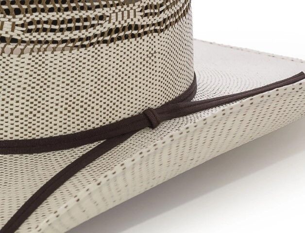 Master Hatters of Texas Men's Brayd Straw Hat in Rust Two-Tone