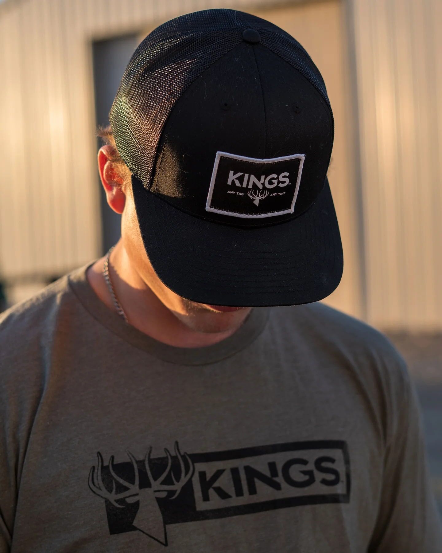 King's Camo Men's Any Tag Any Time Patch Hat in Black