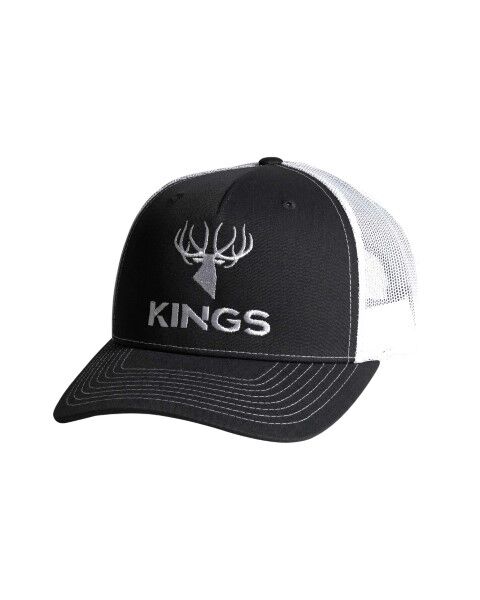 King's Camo Men's 112 Embroidered Logo Hat in Black/White