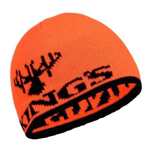 King's Camo Logo Knit Orange Blaze Beanie