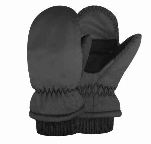 Hot Shot Gear Kids Taslon Ski Mitten - Anthracite