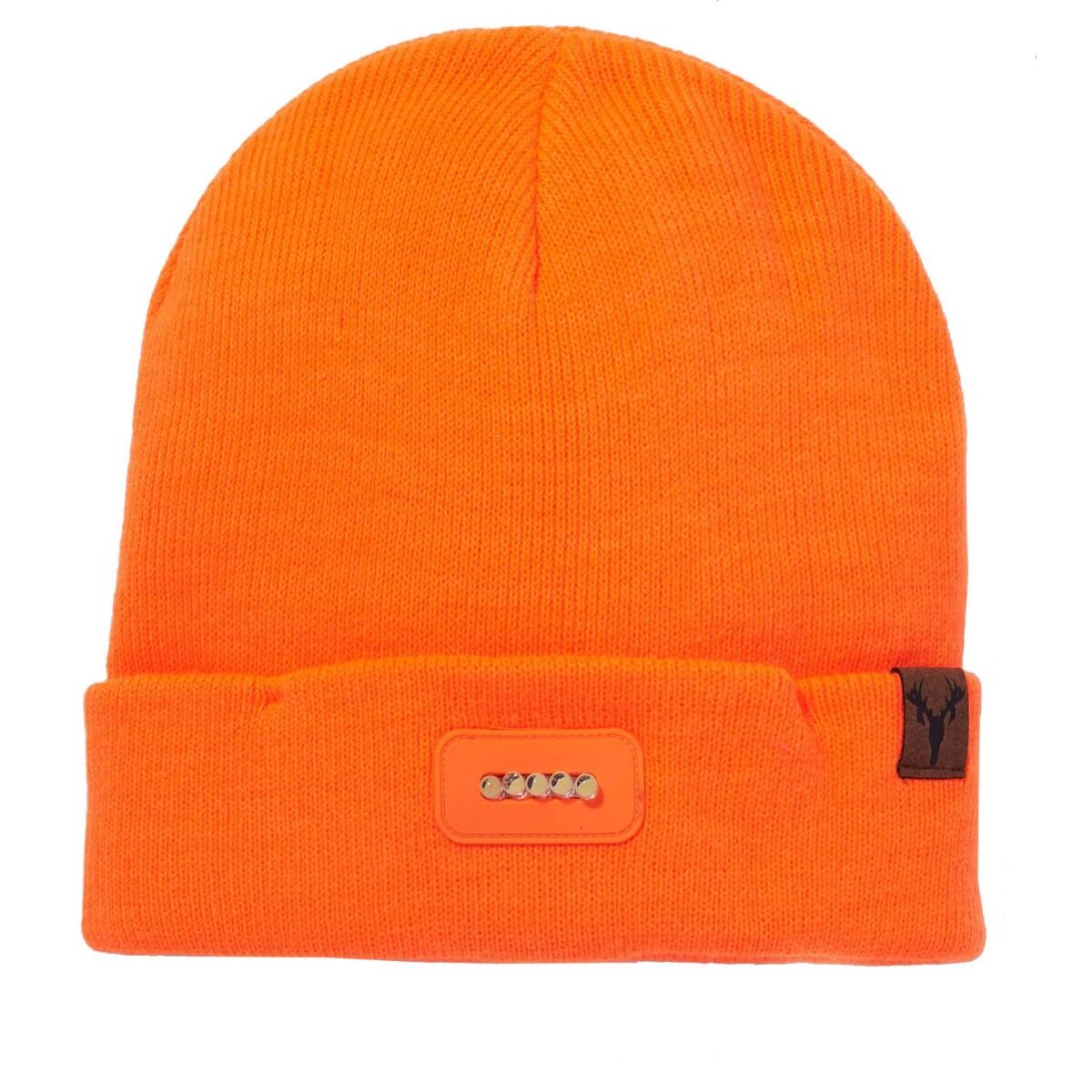 Hot Shot Gear "Bolt" Lighted Knit Cuff Cap - Blaze Orange