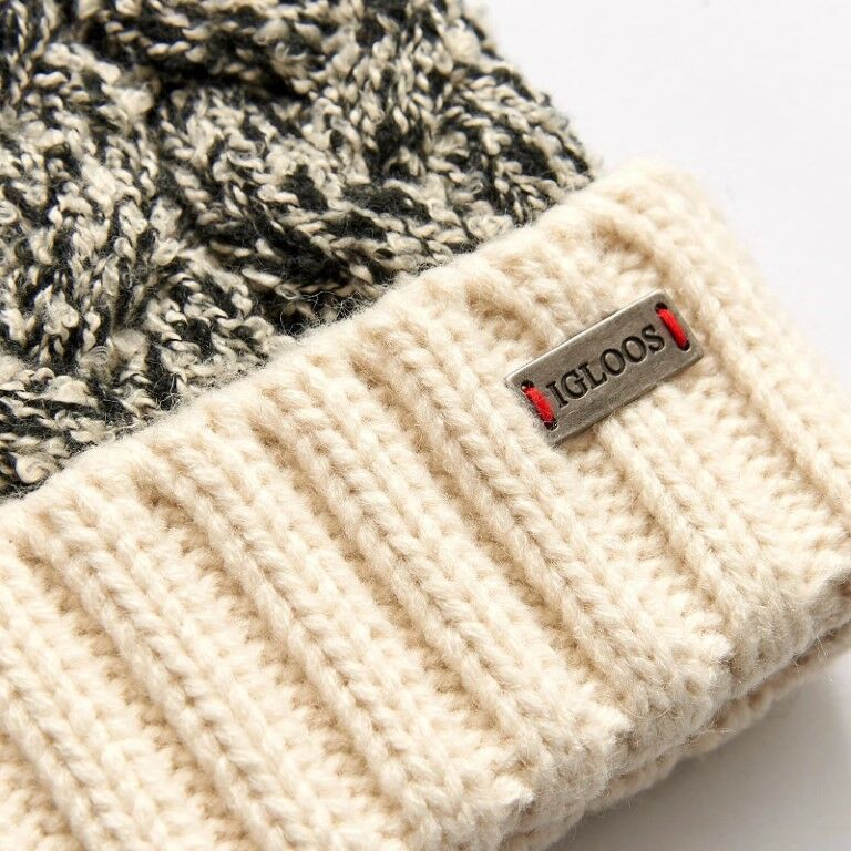 Igloos Outdoor Women's Boucle Cuff Cap With Pom