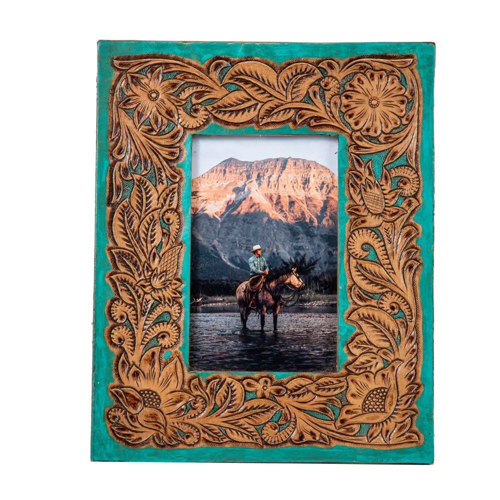 Myra Bags Time of Traditions Hand-tooled Photo Frame