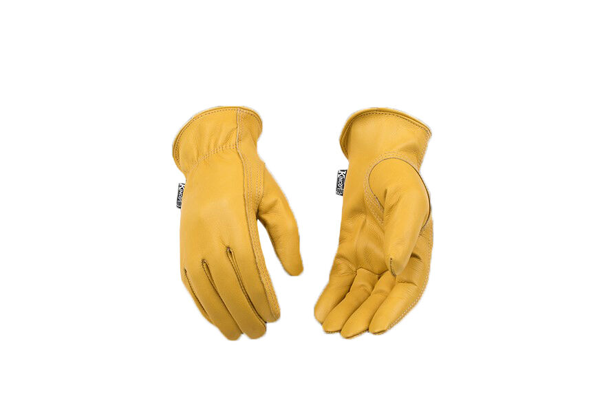 Kinco Women's Lined Premium Grain Deerskin Driver Gloves in Gold