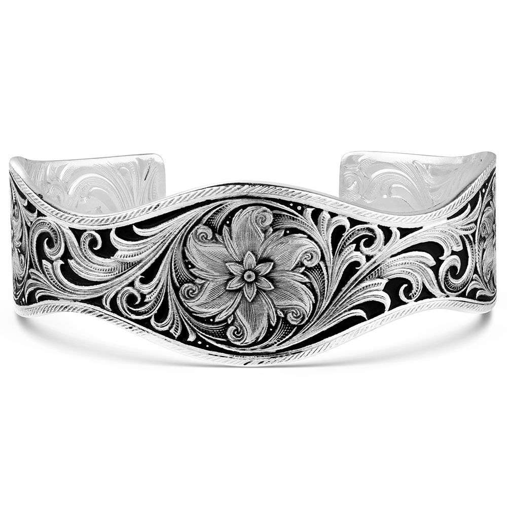 Montana Silversmiths Women's Desert Marigold Floral Cuff Bracelet