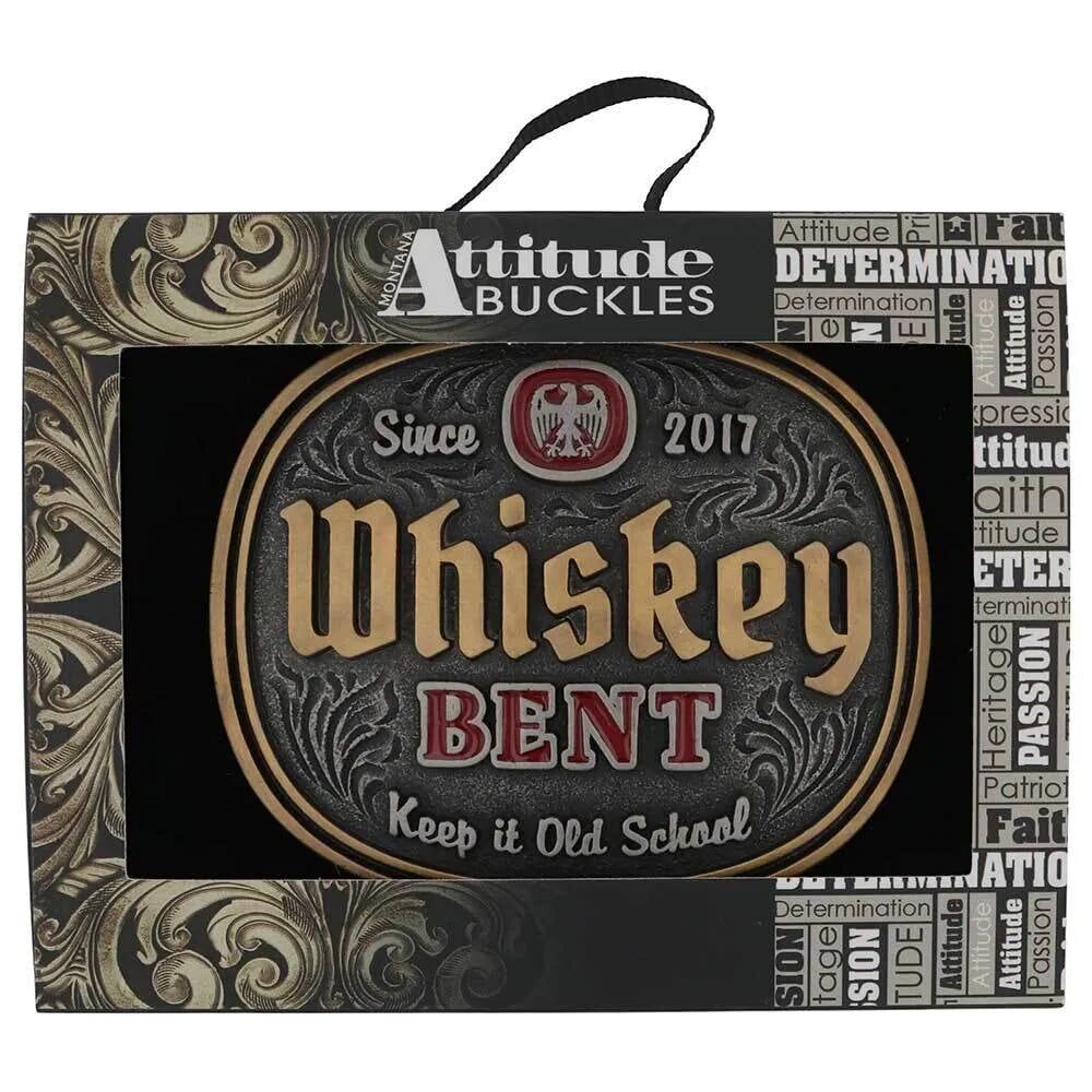 Montana Silversmiths Keep It Old School Whiskey Bent Buckle