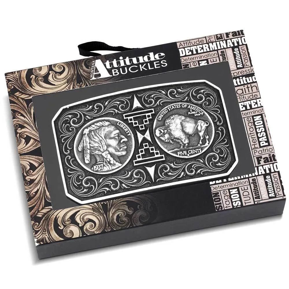 Montana Silversmiths Men's Westward Way Buckle