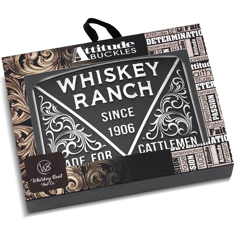 Montana Silversmiths Men's 1906 Cattlemen Whiskey Ranch Buckle