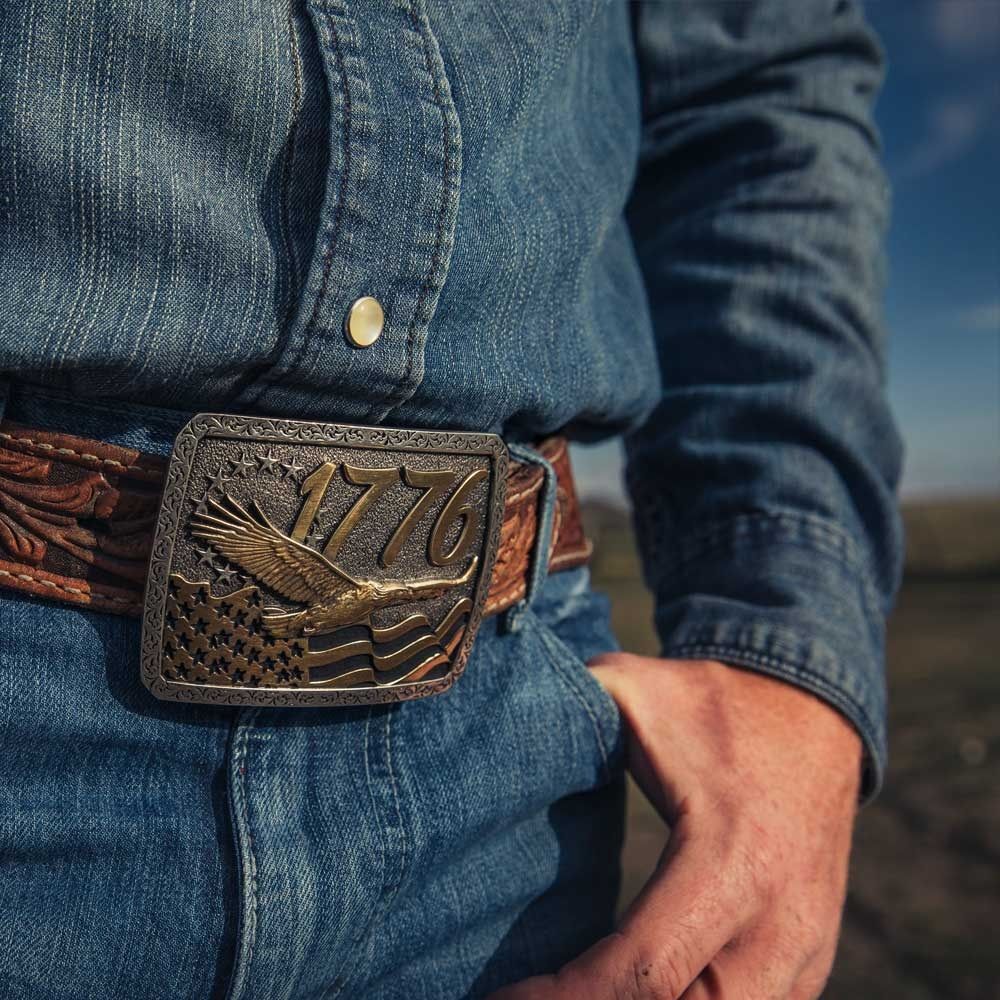Montana Silversmiths Men's Independent Since 1776 Buckle