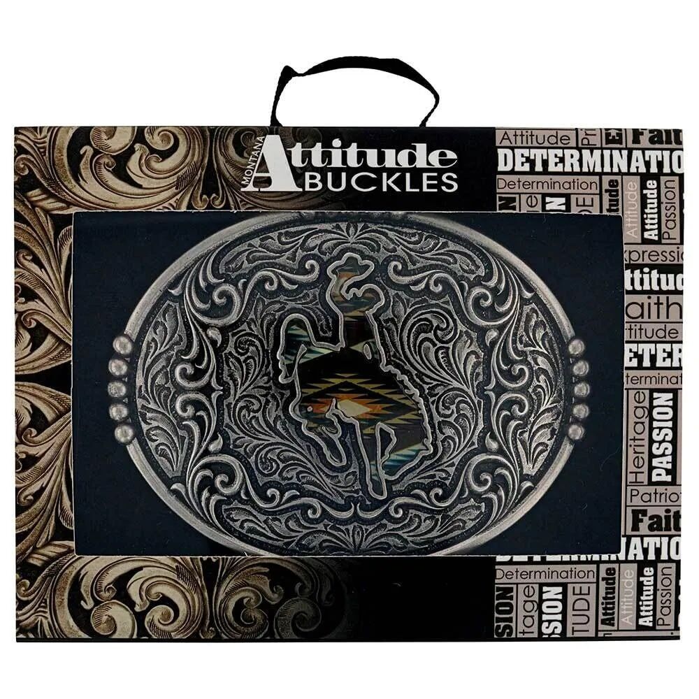 Montana Silversmiths Sunrise Bronc Attitude Buckle