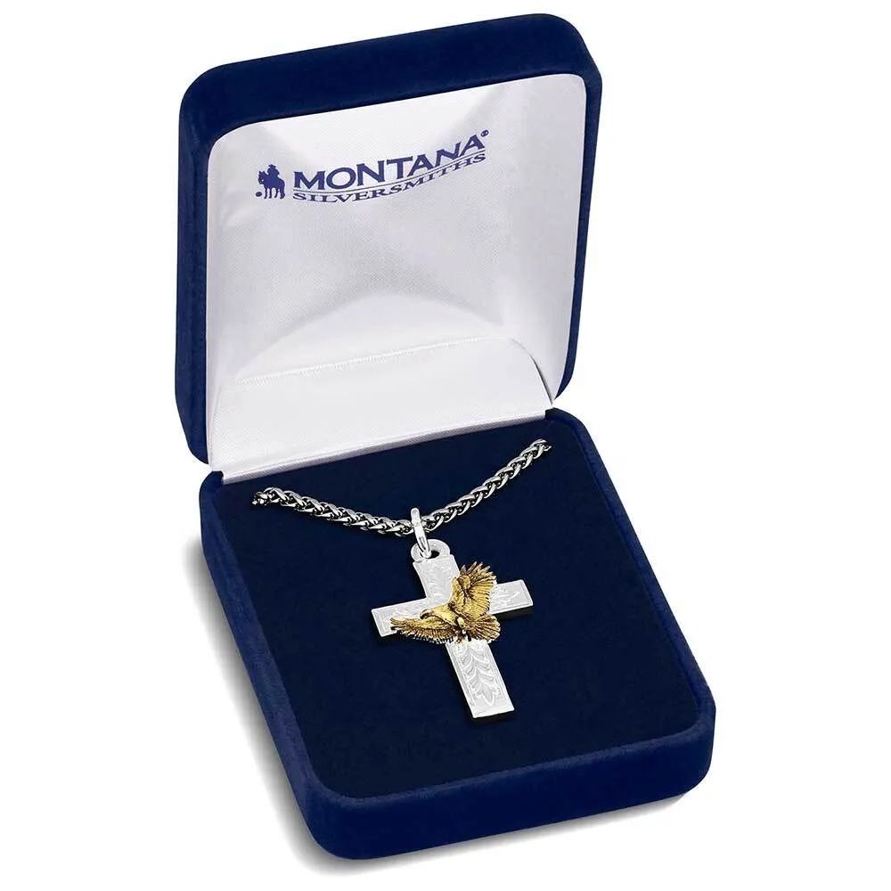 Montana Silversmiths Faith in Flight American Made Cross Necklace