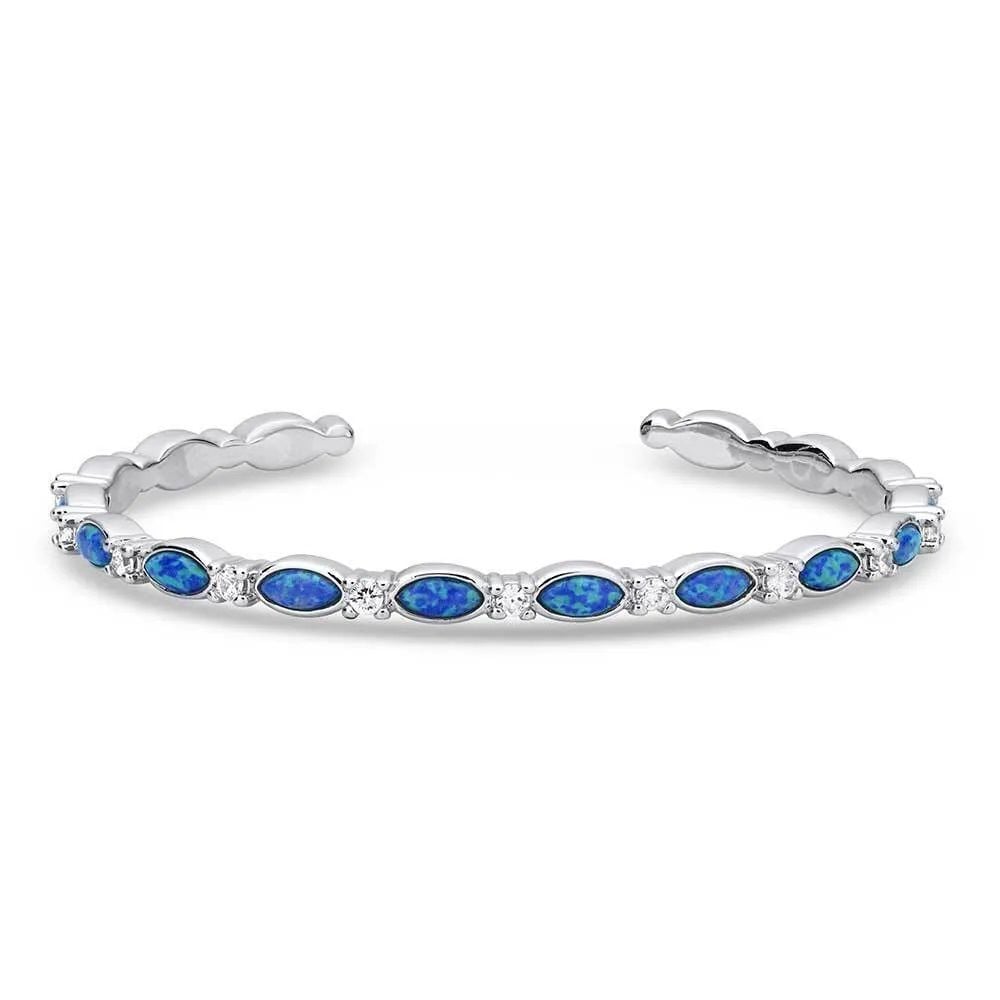 Montana Silversmiths Moonlit Night Crystal Opal Cuff Bracelet